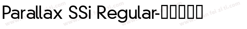 Parallax SSi Regular字体转换